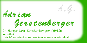 adrian gerstenberger business card